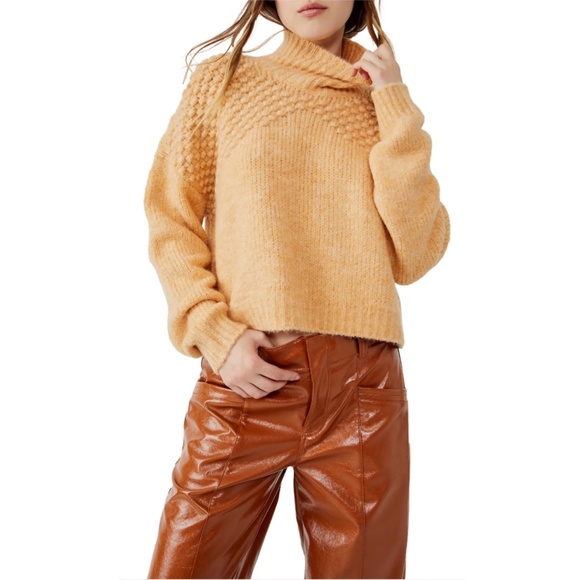 Brand New Free People Bradley Turtleneck Sweater